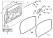 Diagram for Audi SQ8 e-tron Weather Strip - 4KE-837-911-A