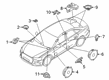 Diagram for Audi RS6 Avant Car Speakers - 4K5-035-828-A
