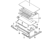 Diagram for Audi 100 Quattro Sunroof Cable - 443-898-015-B