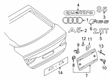 Diagram for Audi RS5 Emblem - 8T0-853-740