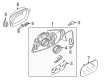 Diagram for Audi allroad Car Mirror - 8K1-857-409-E-01C
