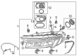 Diagram for Audi Headlight Motor - 4M0-941-295-A