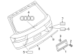 Diagram for Audi Q7 Emblem - 4M0-853-741-A-T94