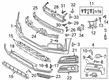 Diagram for Audi Grille - 8W0-807-680
