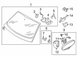 Diagram for Audi e-tron Quattro Car Mirror - 4KE-857-511-B-9B9