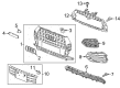 Diagram for Audi Q3 Grille - 8U0-853-651-AA-T94