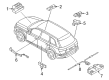Diagram for Audi Q7 Parking Assist Sensor - 4M0-962-239-A