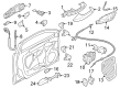 Diagram for Audi A3 Quattro Rear Door Striker - 3C0-837-033-B