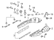 Diagram for Audi R8 Exhaust Pipe - 07L-253-039-Q