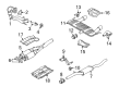 Diagram for Audi TT Quattro Muffler Strap - 1J0-253-147-D