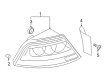 Diagram for Audi A7 Quattro Back Up Light - 4G8-945-096-F
