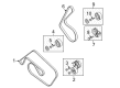 Diagram for Audi Timing Belt Idler Pulley - 06E-903-341-G