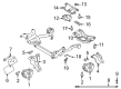 Diagram for Audi A5 Engine Mount - 8R0-198-381-B