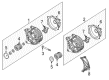 Diagram for Audi A4 Alternator - 06E-903-019-E