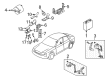 Diagram for Audi Suspension Control Module - 4Z7-907-553-H