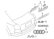 Diagram for Audi RS4 Emblem - 8H0-853-740-2ZZ