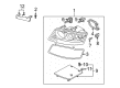 Diagram for Audi S4 Headlight - 8H0-941-004-AG
