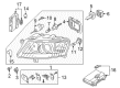 Diagram for Audi S6 Headlight - 4F0-941-029-FA