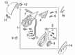 Diagram for Audi Car Mirror - 4M8-898-011