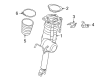 Diagram for Audi S8 Strut Housing - 4E0-616-002-T