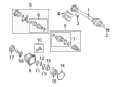 Diagram for Audi CV Boot - 8K0-498-203