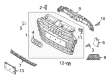 Diagram for Audi S3 Grille - 8V3-807-682-Q-ESM