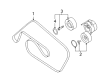 Diagram for Audi A4 Quattro Drive Belt - 06E-903-137-J