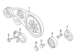 Diagram for Audi Idler Pulley Bolt - N-104-529-02