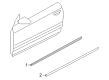 Diagram for Audi RS4 Door Moldings - 8H0-853-284-A-1L1