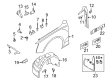 Diagram for Audi RS4 Emblem - 8E0-853-601-B