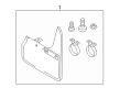 Diagram for Audi Mud Flaps - 8Y4-075-111