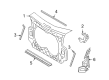 Diagram for Audi S6 Radiator Support - 4F0-805-594-K