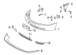 Diagram for Audi A4 Bumper Cover - 8D0-807-103-S-GRU