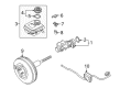 Diagram for Audi Allroad Quattro Brake Master Cylinder Repair Kit - 4D0-611-021-B