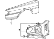 Diagram for Audi 4000 Wheelhouse - 811-809-102-M