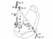 Diagram for Audi A4 allroad Seat Belt - 8W0-857-706-J-JXE