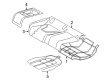 Diagram for Audi RS5 Seat Cushion - 8F0-885-375-P