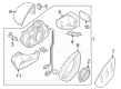 Diagram for Audi Car Mirror - 89B-857-409-C-9B9