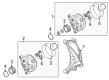 Diagram for Audi A4 Quattro Alternator Pulley - 06E-903-119-P