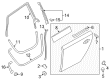 Diagram for Audi S7 Door Seal - 4G8-833-707-A