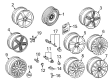 Diagram for Audi RS5 Alloy Wheels - 8T0-601-025-CR