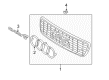 Diagram for Audi Allroad Quattro Grille - 4Z7-853-651-3FZ