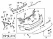 Diagram for Audi A5 Sportback Bumper Cover - 8W6-807-067-N-GRU