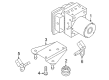 Diagram for Audi ABS Pump And Motor Assembly - 8K0-614-517-EG