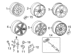 Diagram for Audi Alloy Wheels - 8P0-601-025-DS