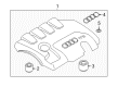 Diagram for Audi TT Quattro Engine Cover - 06J-103-925-BF