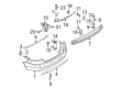 Diagram for Audi S4 Bumper Cover - 8E9-807-303-B-GRU