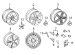 Diagram for Audi RS7 Sportback Alloy Wheels - 4H0-601-025-AR