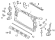 Diagram for Audi SQ5 Radiator Support - 8R0-805-594-D