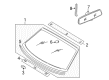 Diagram for Audi Allroad Quattro Windshield - 4Z7-845-099-AA-NVB